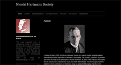 Desktop Screenshot of nicolaihartmannsociety.org
